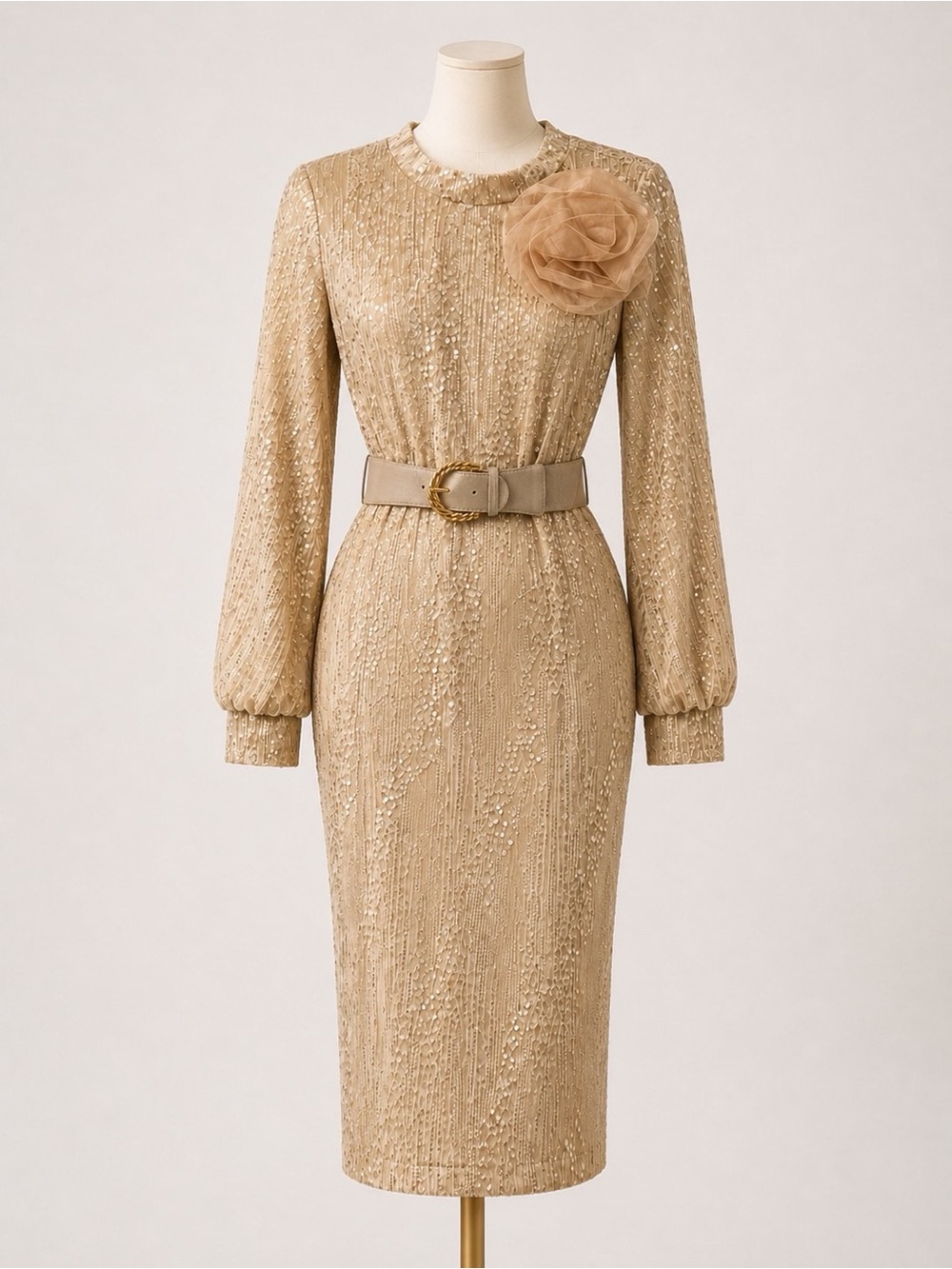 Giovanna D1658 women’s Dress  Champagne Church Wedding Size 8
